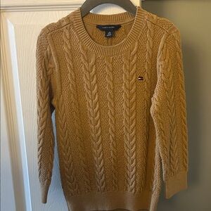 Tommy Hilfiger Kids Tan Cable Knit Sweater size XS (4-5)